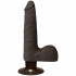Коричневый вибромассажер The Realistic Cock ULTRASKYN Vibrating 7” Slim - 22,1 см., Doc Johnson Коричневый вибромассажер The Realistic Cock ULTRASKYN Vibrating 7” Slim - 22,1 см., Doc Johnson
