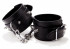 Чёрные кожаные наручники с шипами Spiked Leather Handcuffs, Shots Media BV