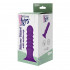 Фиолетовый ребристый анальный стимулятор RIBBED PLUG - 13,5 см., Dream Toys