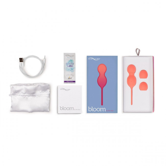 Коралловые вагинальные шарики с вибрацией Bloom, We-vibe