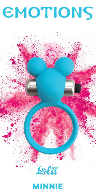 Голубое эрекционное виброколечко Emotions Minnie Breeze, Lola toys