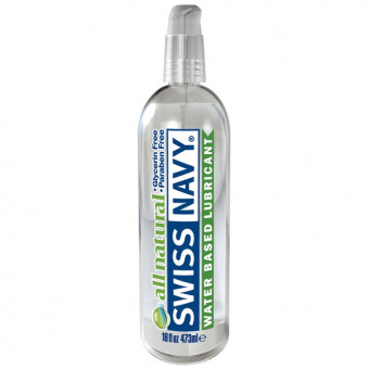 Гипоаллергенный лубрикант Swiss Navy All Natural Water Base Lubricant - 473 мл., Swiss navy