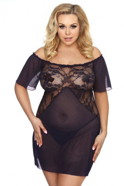 Роскошная сорочка Venea с кружевным лифом, Anais