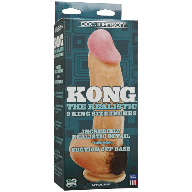 Фаллоимитатор на присоске Kong Realistic Cock - 23,6 см., Doc Johnson