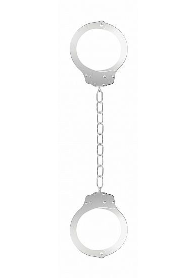 Металлические белые оковы Pleasure Legcuffs, Shots Media BV