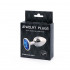 Анальное украшение BUTT PLUG  Small с синим кристаллом - 7 см., Anal Jewelry Plug
