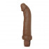 Коричневый реалистичный вибратор для точки G CyberSkin G-Spot Buzzer - 19 см., Topco Sales