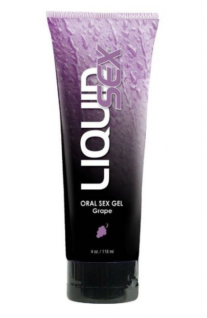Оральный лубрикант с виноградным вкусом Liquid Sex Oral Sex Gel - 113 гр., Topco Sales