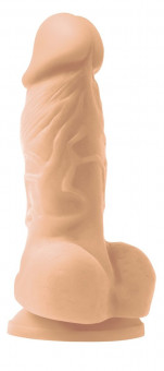 Телесный фаллоимитатор на присоске Pleasures 4" - 14,2 см., NS Novelties