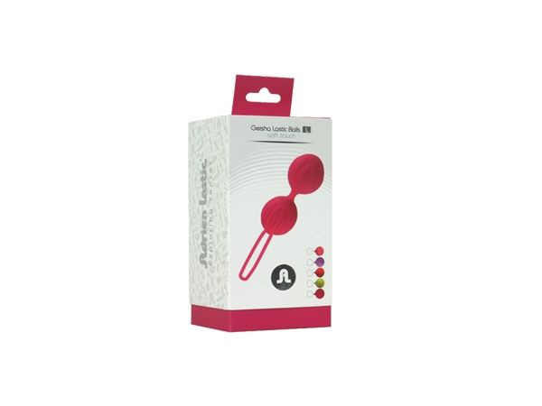 Ярко-розовые вагинальные шарики Geisha Lastic Ball L, Adrien Lastic