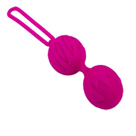 Ярко-розовые вагинальные шарики Geisha Lastic Ball L, Adrien Lastic