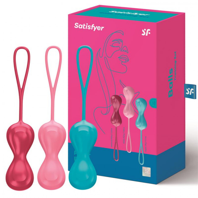 Набор из трёх двойных вагинальных шариков Satisfyer Balls, Satisfyer