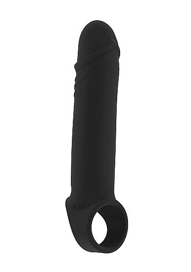 Чёрная удлиняющая насадка Stretchy Penis Extension No.31, Shots Media BV Чёрная удлиняющая насадка Stretchy Penis Extension No.31, Shots Media BV