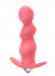 Розовая фигурная анальная вибропробка Spiral Anal Plug - 12 см., Lola toys