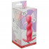 Розовая фигурная анальная вибропробка Spiral Anal Plug - 12 см., Lola toys