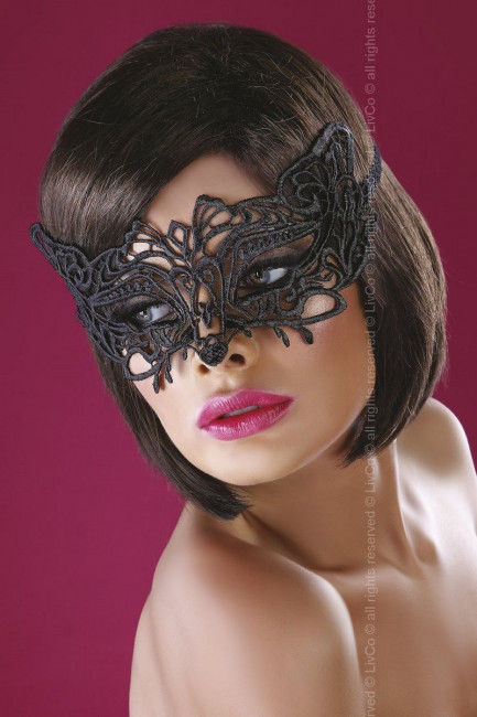 Широкая, закрывающая нос ажурная маска, Livia Corsetti