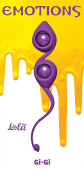 Фиолетовые вагинальные шарики Emotions Gi-Gi, Lola toys
