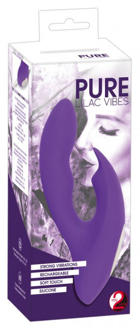 Фиолетовый G-образный вибратор Pure Lilac Vibes - 17,8 см., Orion
