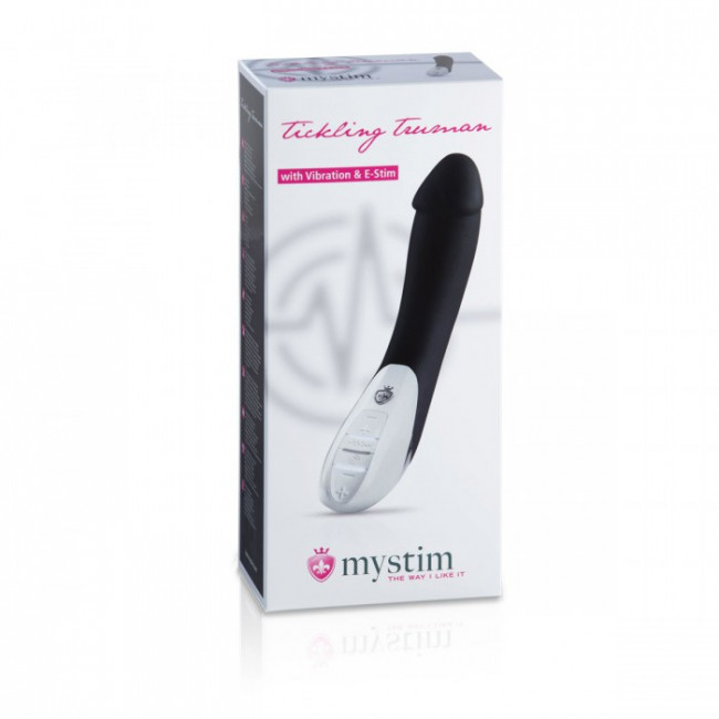 Вибратор с электростимуляцией Tickling Truman - 27 см., MyStim Вибратор с электростимуляцией Tickling Truman - 27 см., MyStim