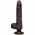 Коричневый вибратор-реалистик The Realistic Cock ULTRASKYN Vibrating 9” Slim - 26,1 см., Doc Johnson