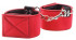 Чёрно-красные двусторонние наручники Reversible Wrist Cuffs, Shots Media BV