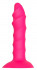 Розовый ребристый анальный фаллоимитатор TWISTED PLUG - 14 см. , Dream Toys