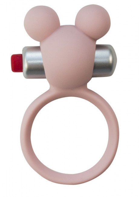 Розовое эрекционное виброколечко Emotions Minnie Light pink, Lola toys
