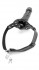 Чёрный кляп с фаллоимитатором Deluxe Ball Gag with Dildo, Pipedream