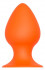 Оранжевая анальная пробка PLUG WITH SUCTION CUP - 7,7 см., Dream Toys