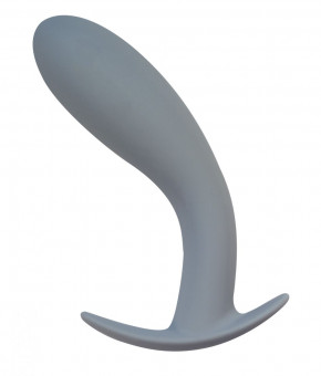 Серая анальная пробка Strong Force Anal Plug - 13,5 см., Lola toys