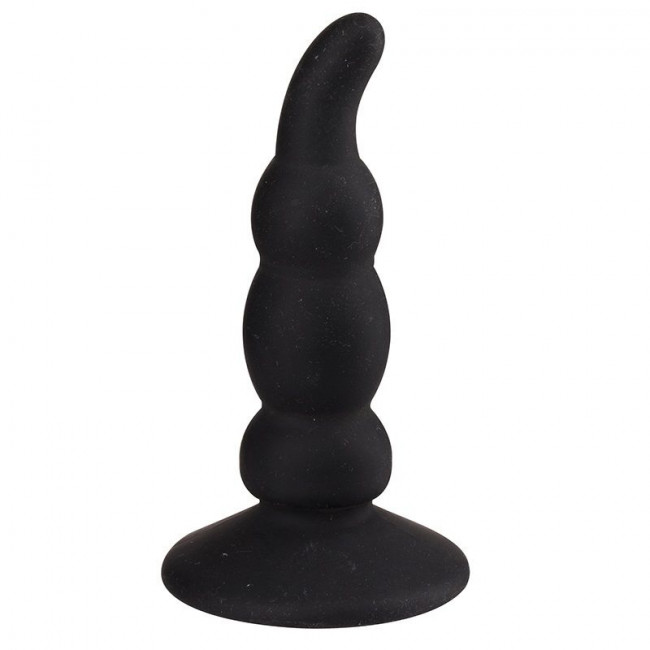 Чёрный анальный стимулятор ASS JACKER - 12 см., Dream Toys