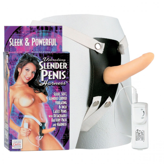 Страпон с вибратором для женщин Slender Penis, California Exotic Novelties Страпон с вибратором для женщин Slender Penis, California Exotic Novelties