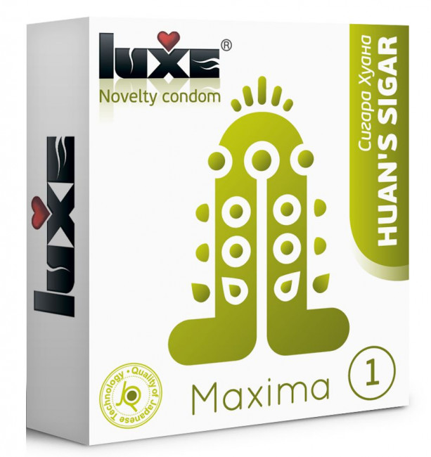 Презерватив Luxe Maxima WHITE "Сигара Хуана" - 1 шт., Luxe