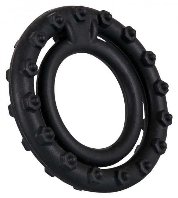 Чёрное кольцо для пениса Steely Cockring, Orion