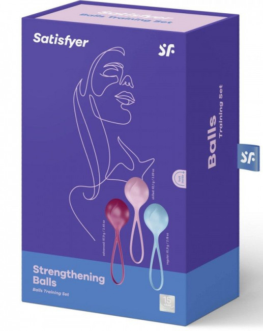 Набор из трёх вагинальных шариков Satisfyer Balls, Satisfyer Набор из трёх вагинальных шариков Satisfyer Balls, Satisfyer
