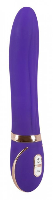 Фиолетовый вибромассажер для точки G Glam Up Purple GR - 22 см., Orion