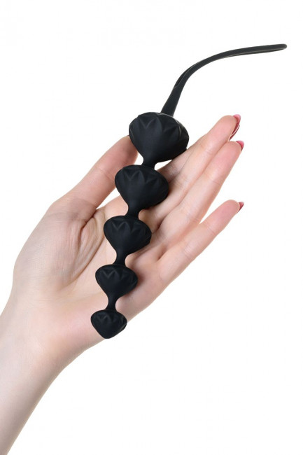 Набор из 2 чёрных анальных цепочек Satisfyer Beads, Satisfyer