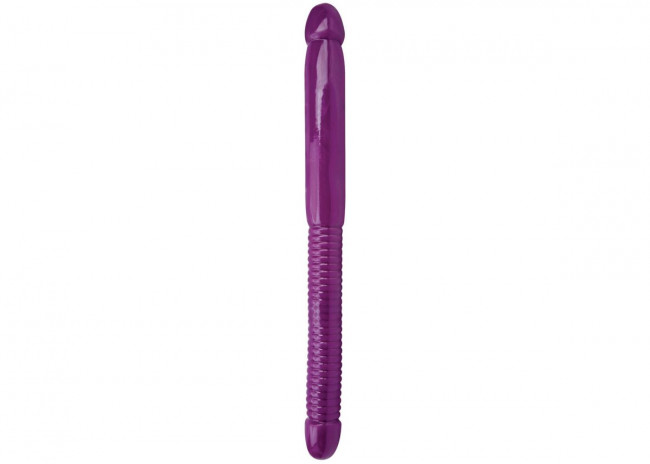 Фиолетовый двусторонний фаллоимитатор Sex Please! 16 Double Duty Dong - 40 см., Topco Sales Фиолетовый двусторонний фаллоимитатор Sex Please! 16 Double Duty Dong - 40 см., Topco Sales
