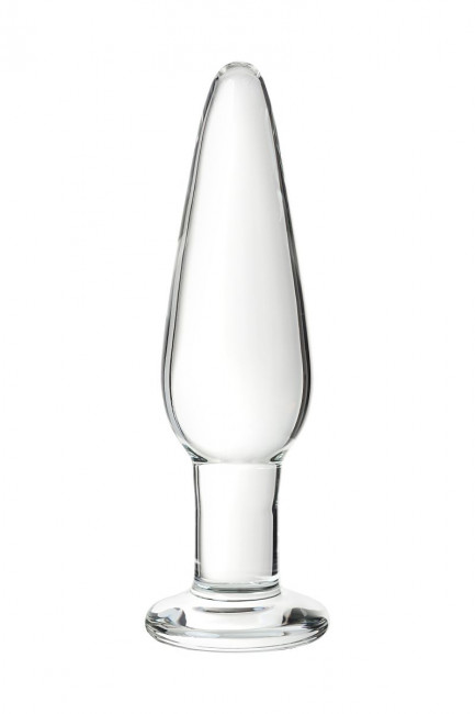 Набор из трех стеклянных анальных пробок с круглым ограничителем Sexus Glass, Sexus Набор из трех стеклянных анальных пробок с круглым ограничителем Sexus Glass, Sexus