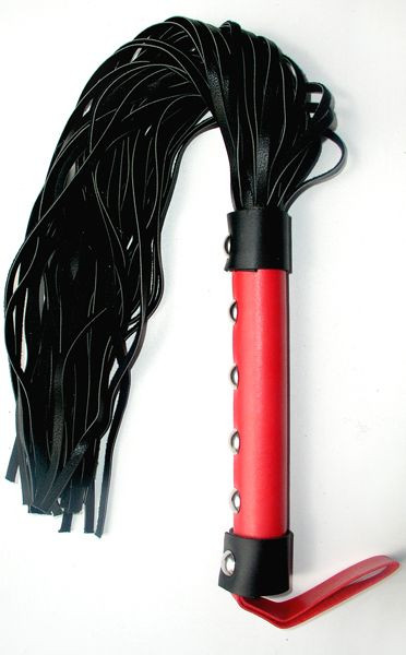 Черный флоггер с красной ручкой Notabu - 45 см., Bior toys