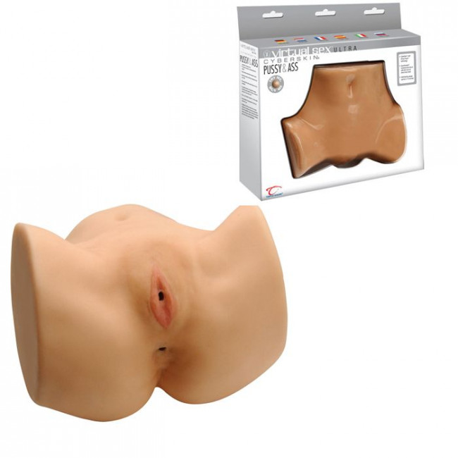 Вибровагина CyberSkin Virtual Sex Ultra Pussy & Ass, Topco Sales