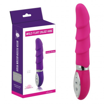 Розовый водонепроницаемый вибратор Wild Flirt Dildo Vibe - 18 см., Howells