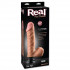 Вибратор телесного цвета с мошонкой Real Feel Deluxe №10 - 30 см., Pipedream