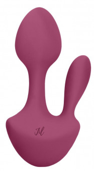 Розовый анально-вагинальный вибратор Sofia - 13 см., Shots Media BV