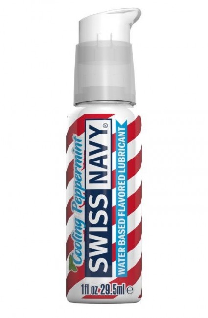 Лубрикант Swiss Navy Cooling Pepermint Lube с ароматом мяты - 29,5 мл., Swiss navy