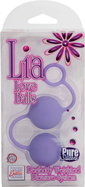 Фиолетовые вагинальные шарики Lia Love Balls, California Exotic Novelties Фиолетовые вагинальные шарики Lia Love Balls, California Exotic Novelties