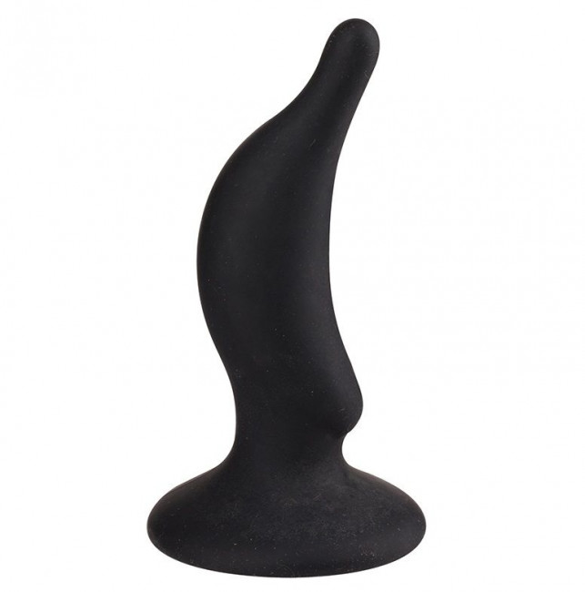 Чёрная анальная пробка ASS JACKER - 12 см., Dream Toys
