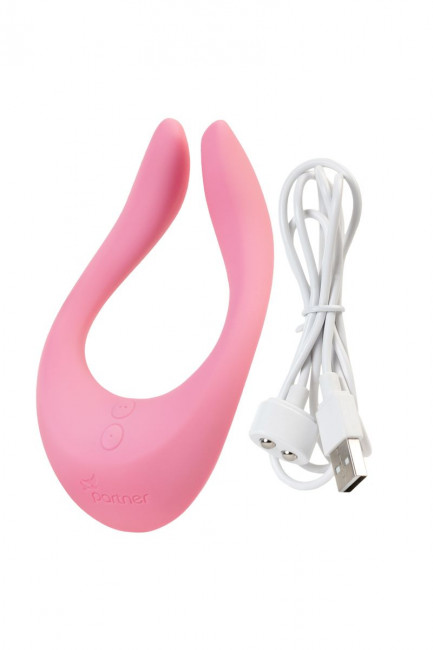 Розовый многофункциональный стимулятор для пар Satisfyer Partner Multifun 2, Satisfyer