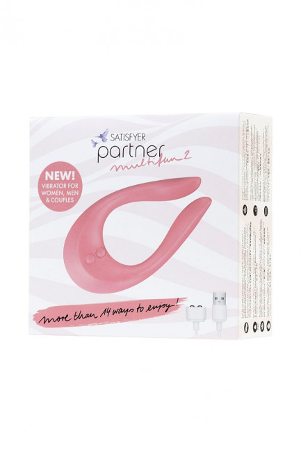 Розовый многофункциональный стимулятор для пар Satisfyer Partner Multifun 2, Satisfyer