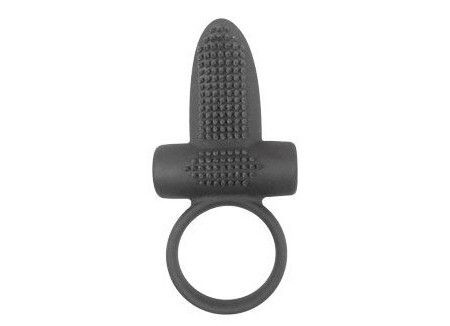 Чёрное эрекционное кольцо с вибрацией и язычком Sex Expert, Bior toys Чёрное эрекционное кольцо с вибрацией и язычком Sex Expert, Bior toys